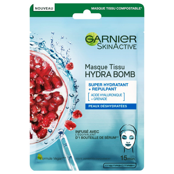  Masque Visage Tissu Hydra Bomb Garnier Skinactive code EAN 3600542461719 