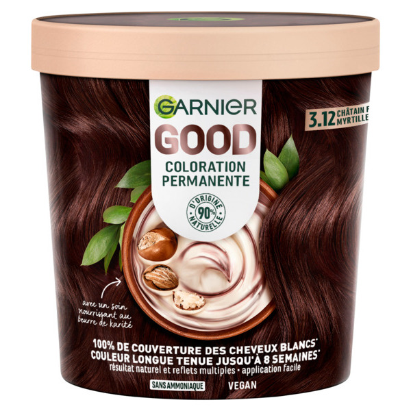 COLORATION PERMANENTE 3.12 CHÂTAIN FONCÉ MYRTILLE
