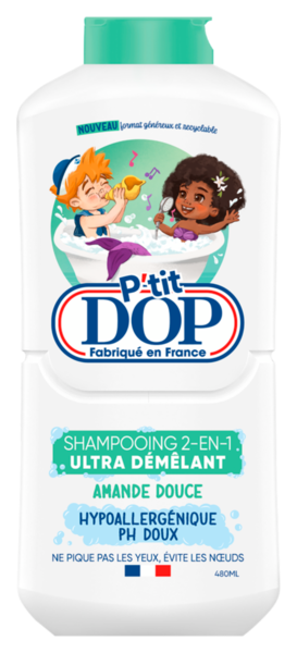 SHAMPOOING TRÈS DOUX 2 EN 1 À L'AMANDE DOUCE
