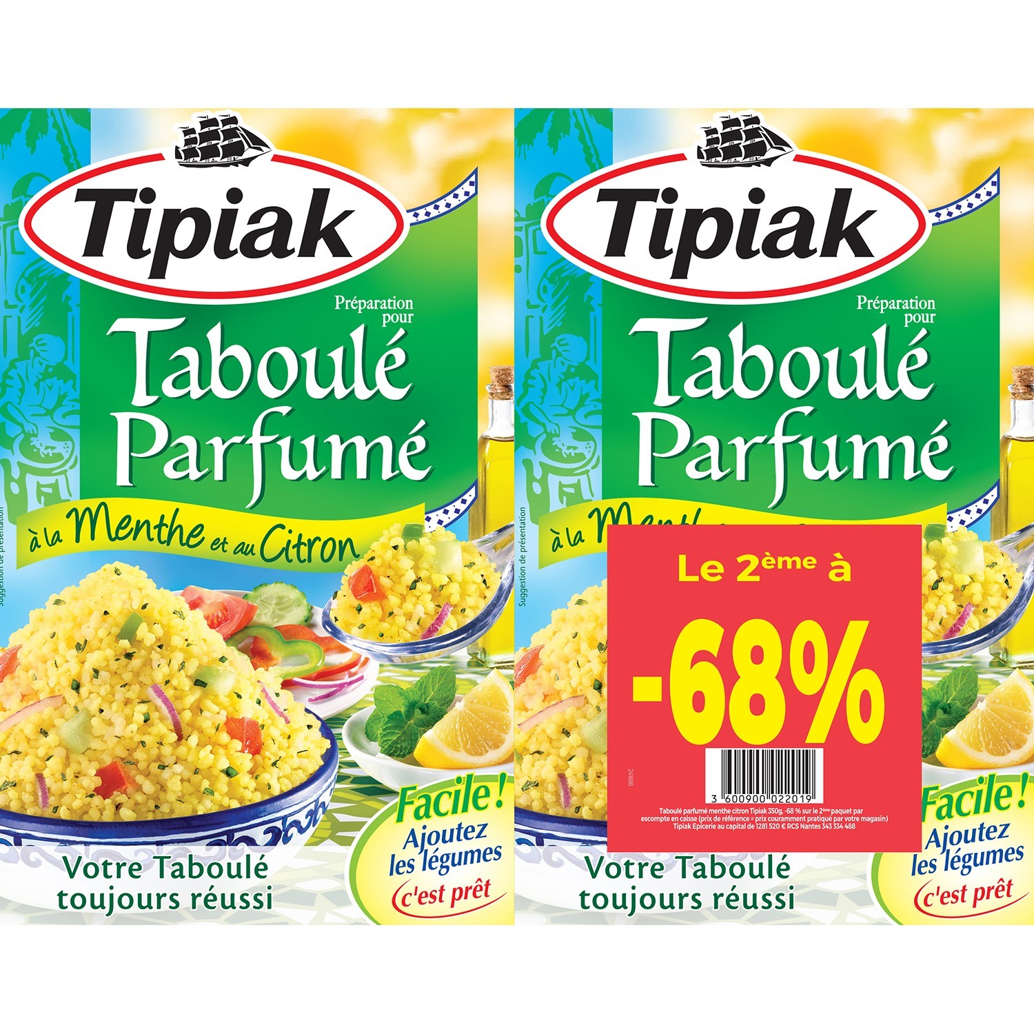 Taboulé parfumé TIPIAK