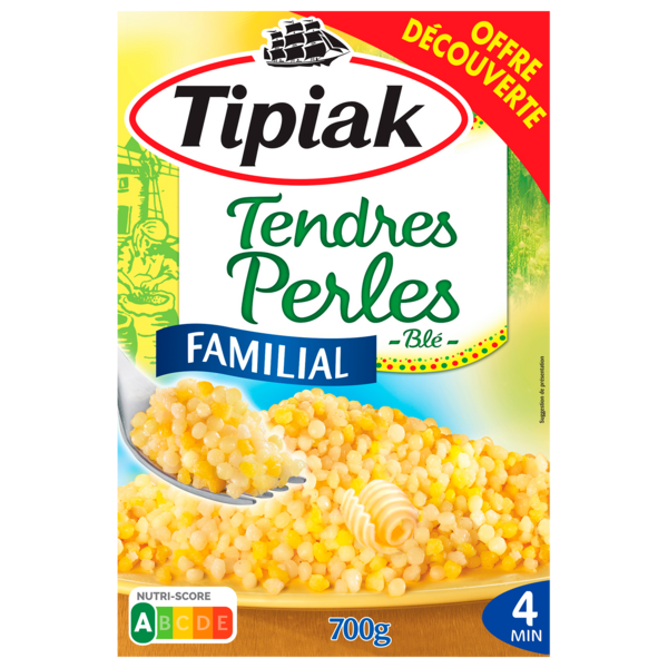 TIPIAK Perles tendres blé "Offre découverte" code EAN 3600900022767 