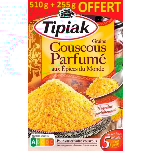  Couscous Parfumé Aux Épices Du Monde Tipiak code EAN 3600900023115 