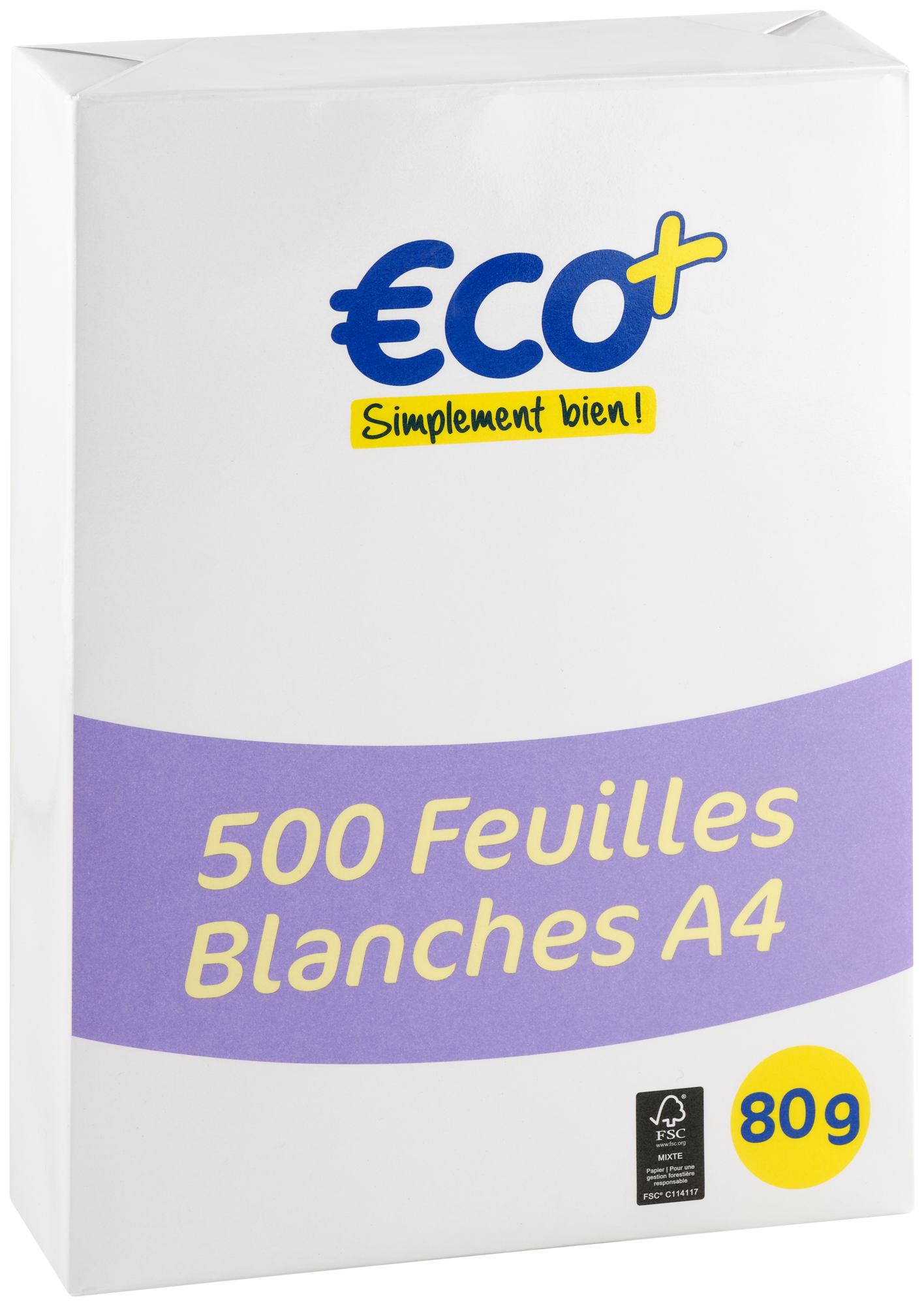 ECO+ Ramette 500 feuilles A4 code EAN 3601010014673 