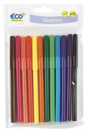 12 FEUTRES DE COLORIAGE  “ECO+”