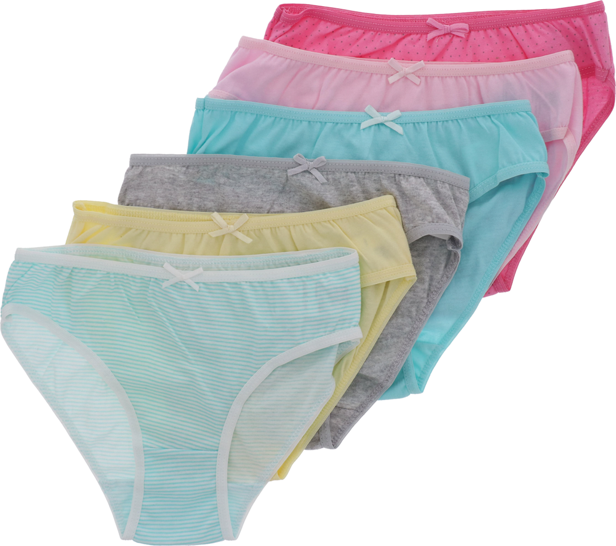 TISSAIA BASICS LOT DE 6 CULOTTES ENFANT FILLE ou LOT DE 3 BOXERS ENFANT GARÇON code EAN 3601019046200 