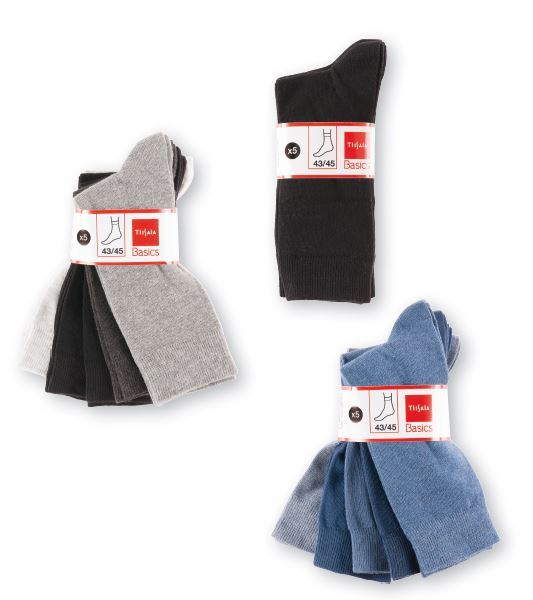 LOT DE 5 PAIRES DE CHAUSSETTES