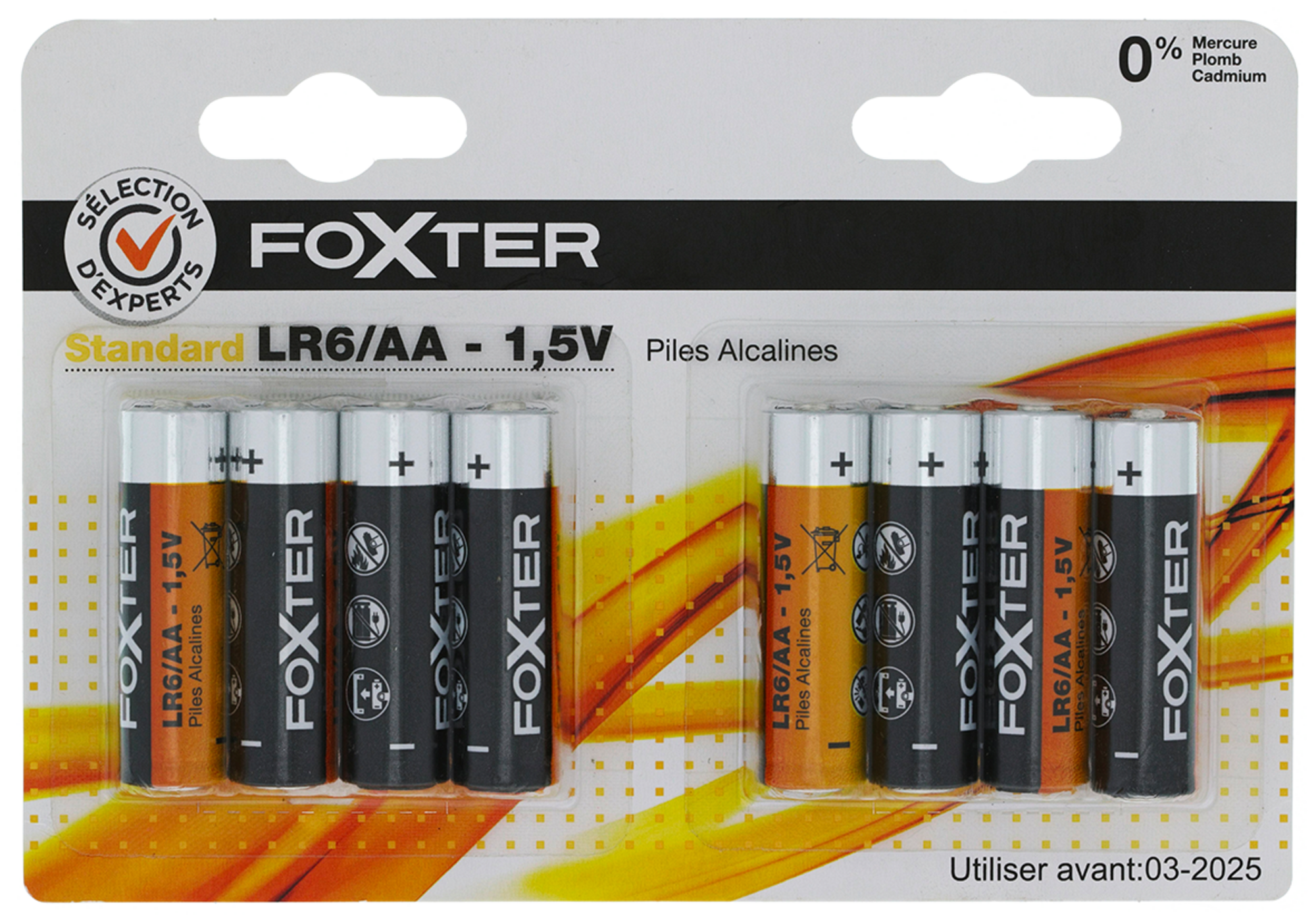 LOT DE 8 PILES ALCALINES
