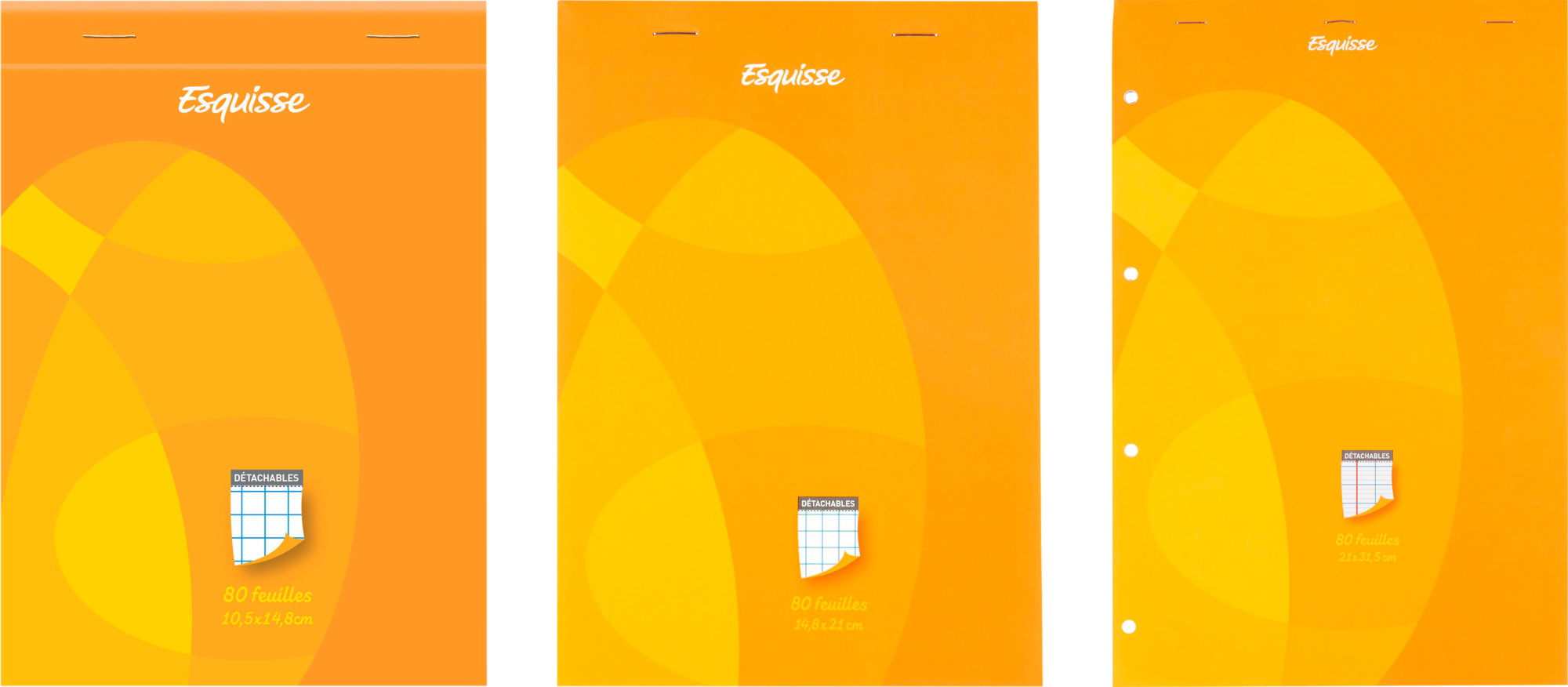 ESQUISSE SUR LES PRODUITS PRÉSENTS EN MAGASIN DE LA GAMME DE BLOCS BUREAU "ESQUISSE" SéLECTION D'EXPERTS code EAN 3601020016209 