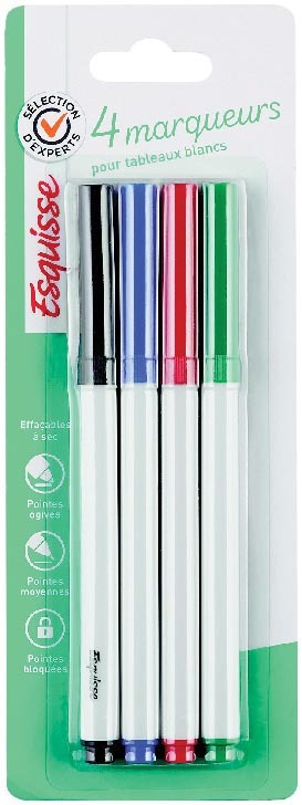 4 MARQUEURS EFFACEURS À SEC