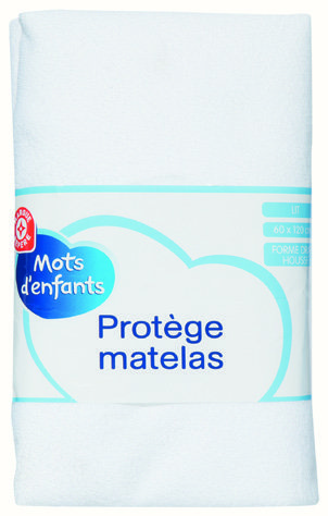 PROTÈGE MATELAS 60 X 120 CM 