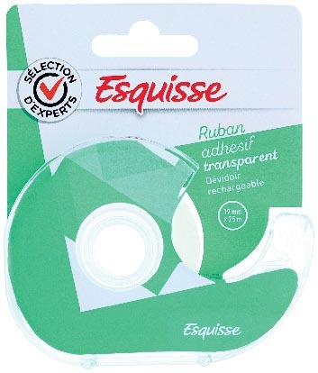 DÉVIDOIR AVEC RUBAN ADHÉSIF TRANSPARENT