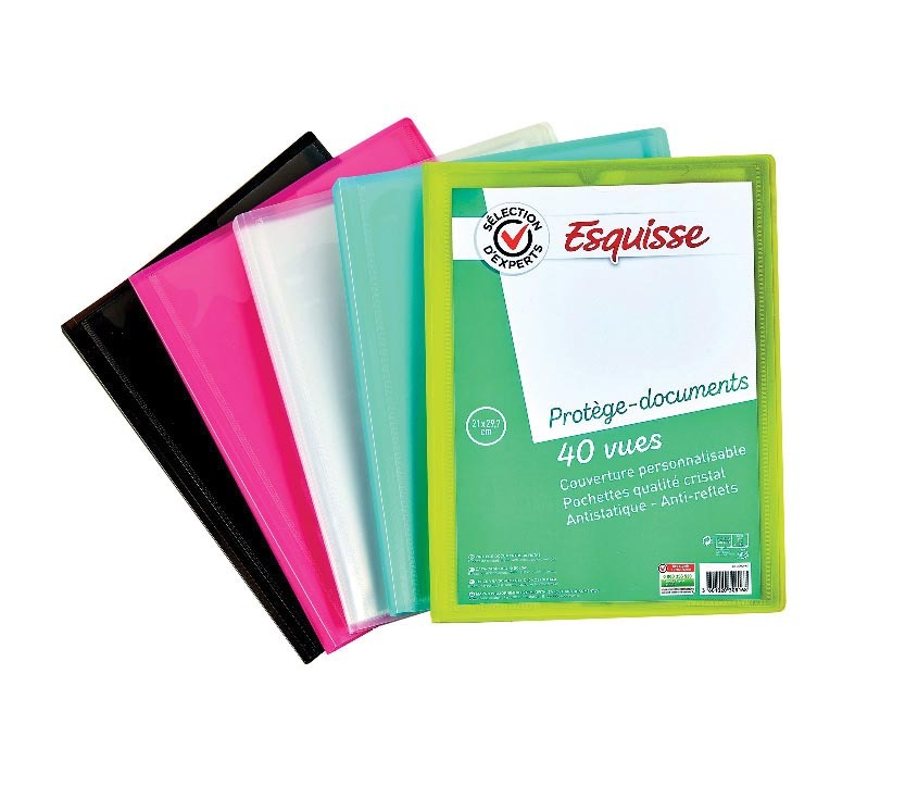 PROTÈGE-DOCUMENTS PERSONNALISABLE 40 VUES