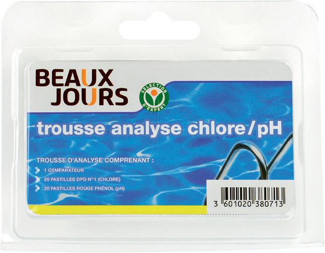TROUSSE D’ANALYSE CHLORE ET PH