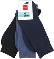 LOT DE 3 PAIRES DE CHAUSSETTES TISSAIA 