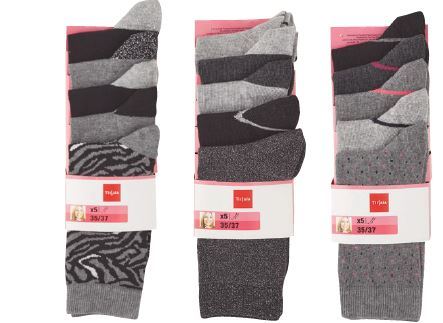 LOT DE 5 PAIRES DE CHAUSSETTES 