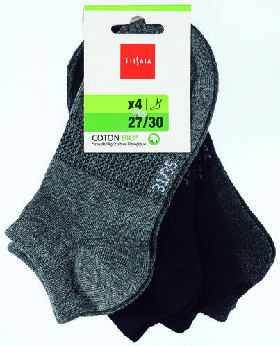 LOT DE 4 PAIRES D’ULTRA-COURTES