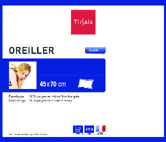 OREILLER RECTANGULAIRE 45 X 70 CM