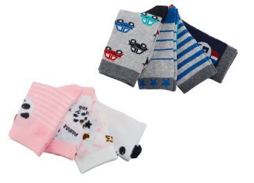 LOT DE 4 MI CHAUSSETTES BÉBÉ