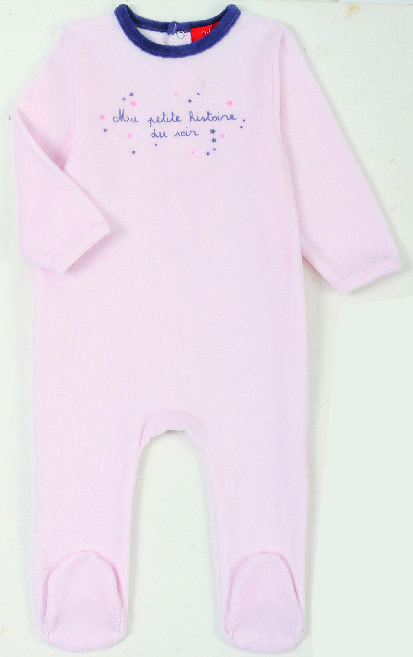 LOT DE 2 DORS BIEN VELOURS BÉBÉ “MOTS D'ENFANTS”