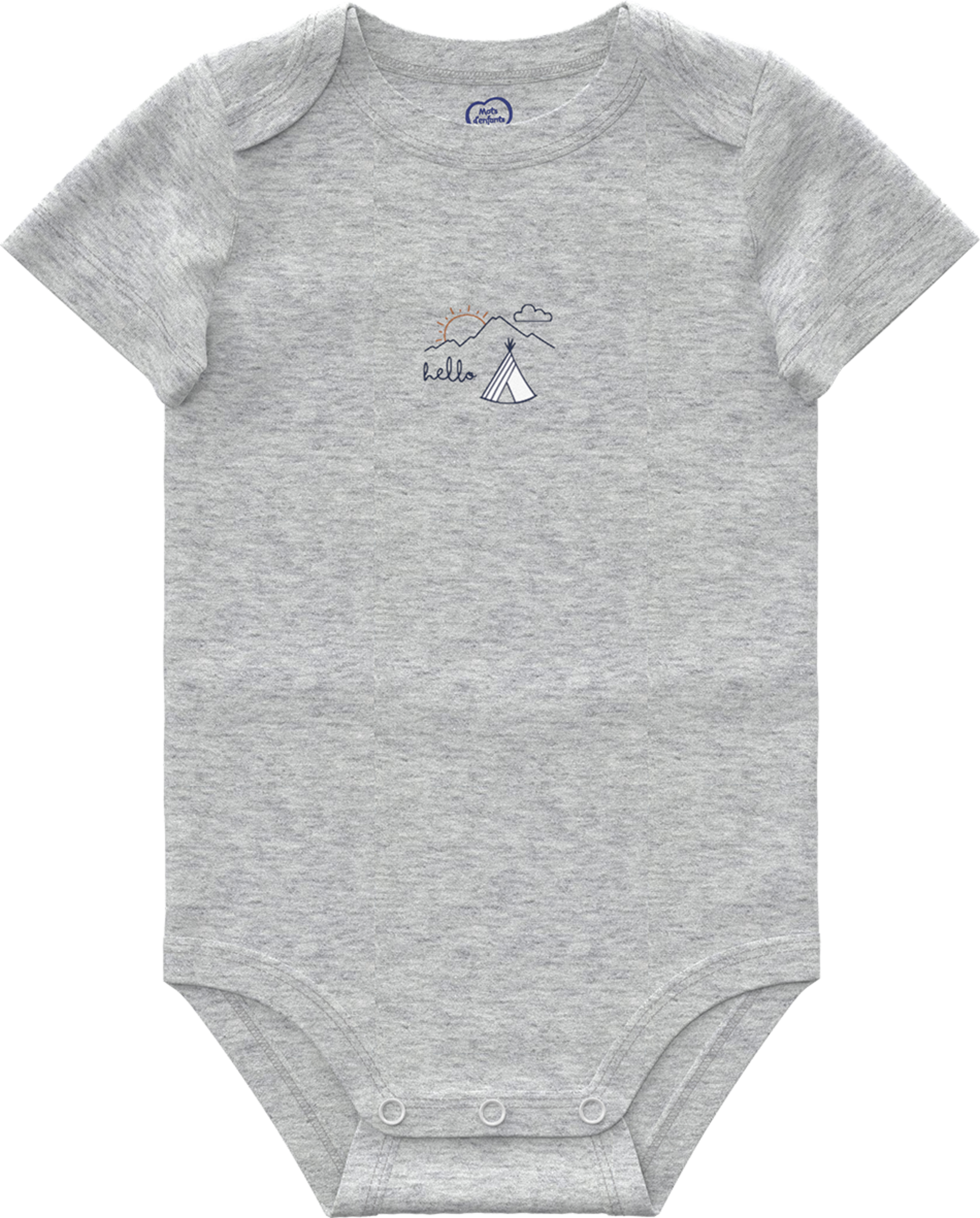 LOT DE 3 BODIES MANCHES COURTES BEBE