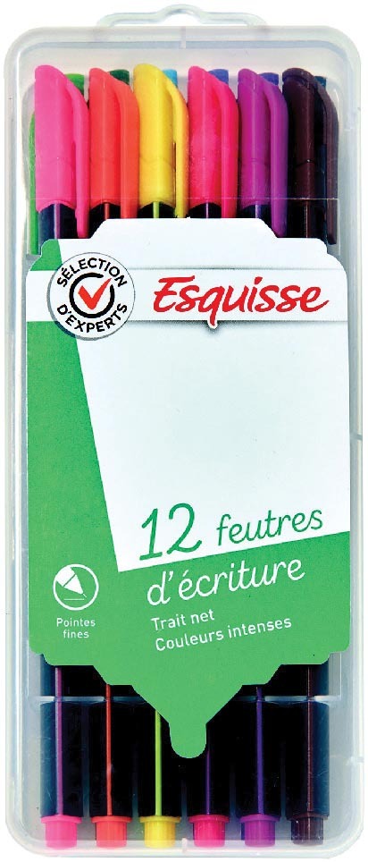 12 FEUTRES D’ÉCRITURE