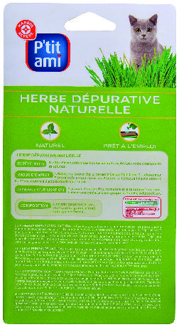  HERBE DÉPURATIVE POUR CHAT “P’TIT AMI” code EAN 3601029884335 