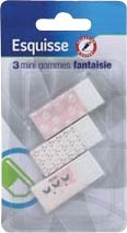 3 MINI GOMMES FANTAISIE