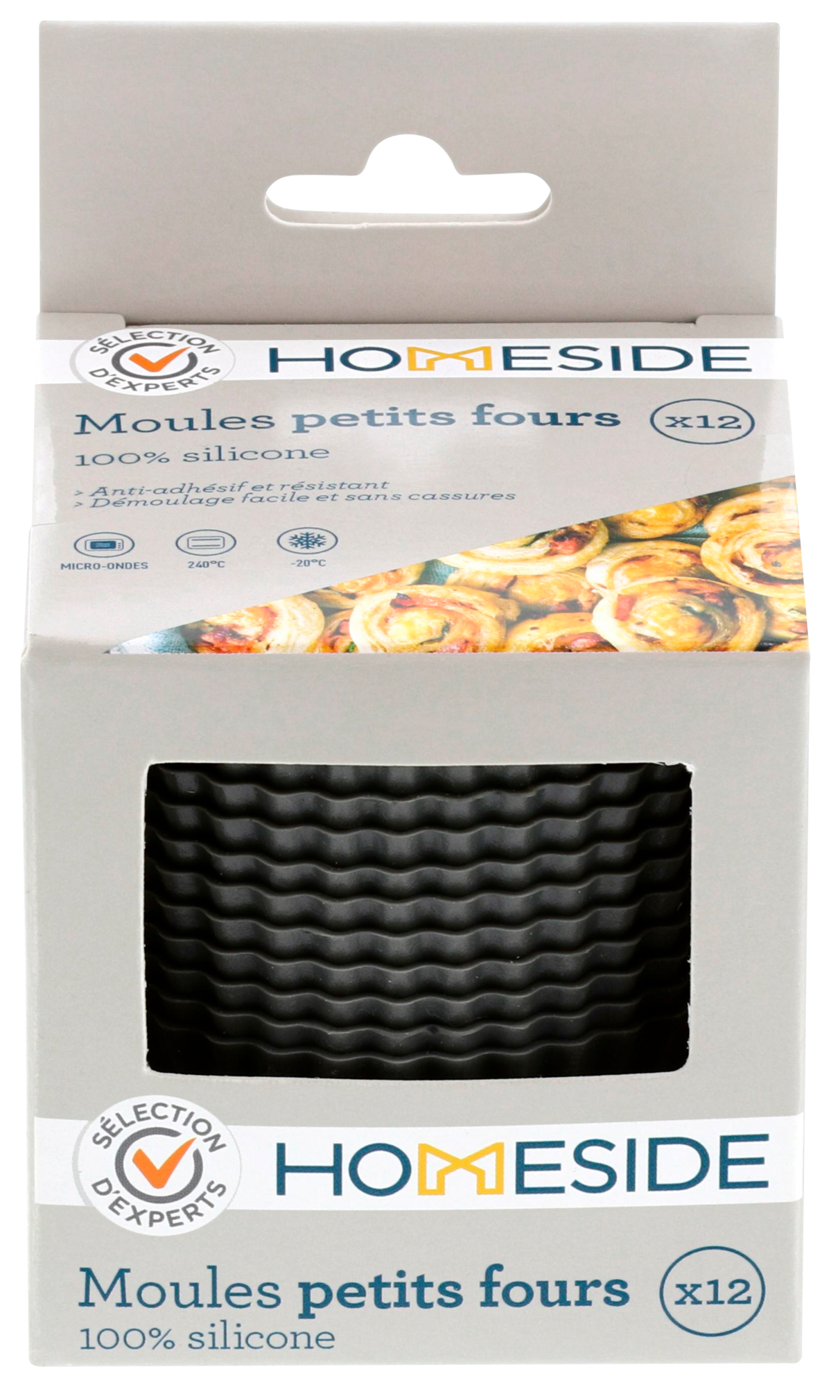 HOMESIDE LOT DE 12 MOULES À CUPCAKE code EAN 3601029914360 