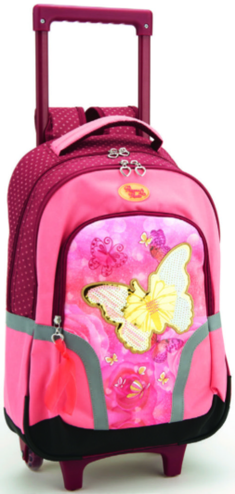  SAC À DOS À ROULETTES 44 CM ENV. "PRINCESS PAPILIO" OU "CAP'T" “ESQUISSE” code EAN 3601029931305 