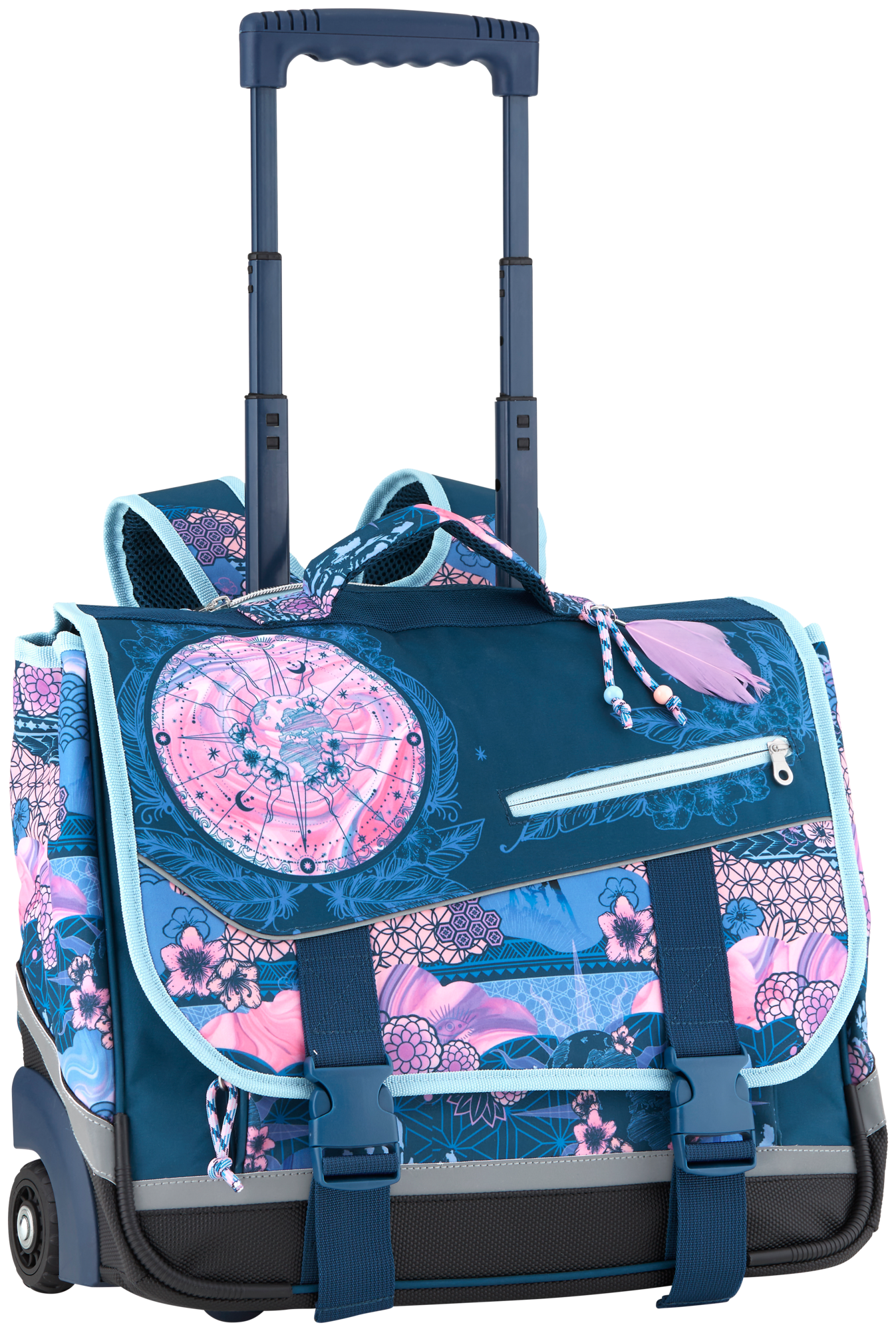 ESQUISSE CARTABLE À ROULETTES "ORIGAMI" OU "ATTRAPE-RÊVES" 41 CM ENV. code EAN 3601029931343 