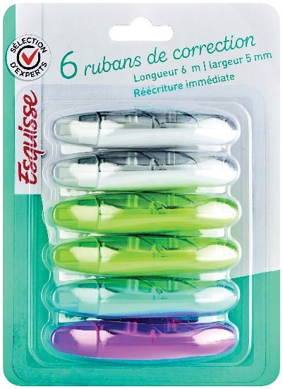 esquissenoir 6 RUBANS DE CORRECTION code EAN 3601029932050 