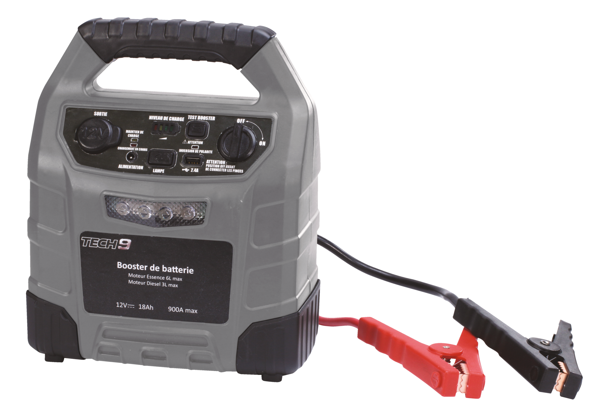 TECH9 SUR LES PRODUITS DE LA GAMME DE BOOSTERS DE BATTERIES AUTO "TECH9'' code EAN 3601029932616 