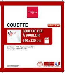 Tissaiarouge COUETTE ÉTÉ À BOUILLIR 140X200 CM code EAN 3601029951150 