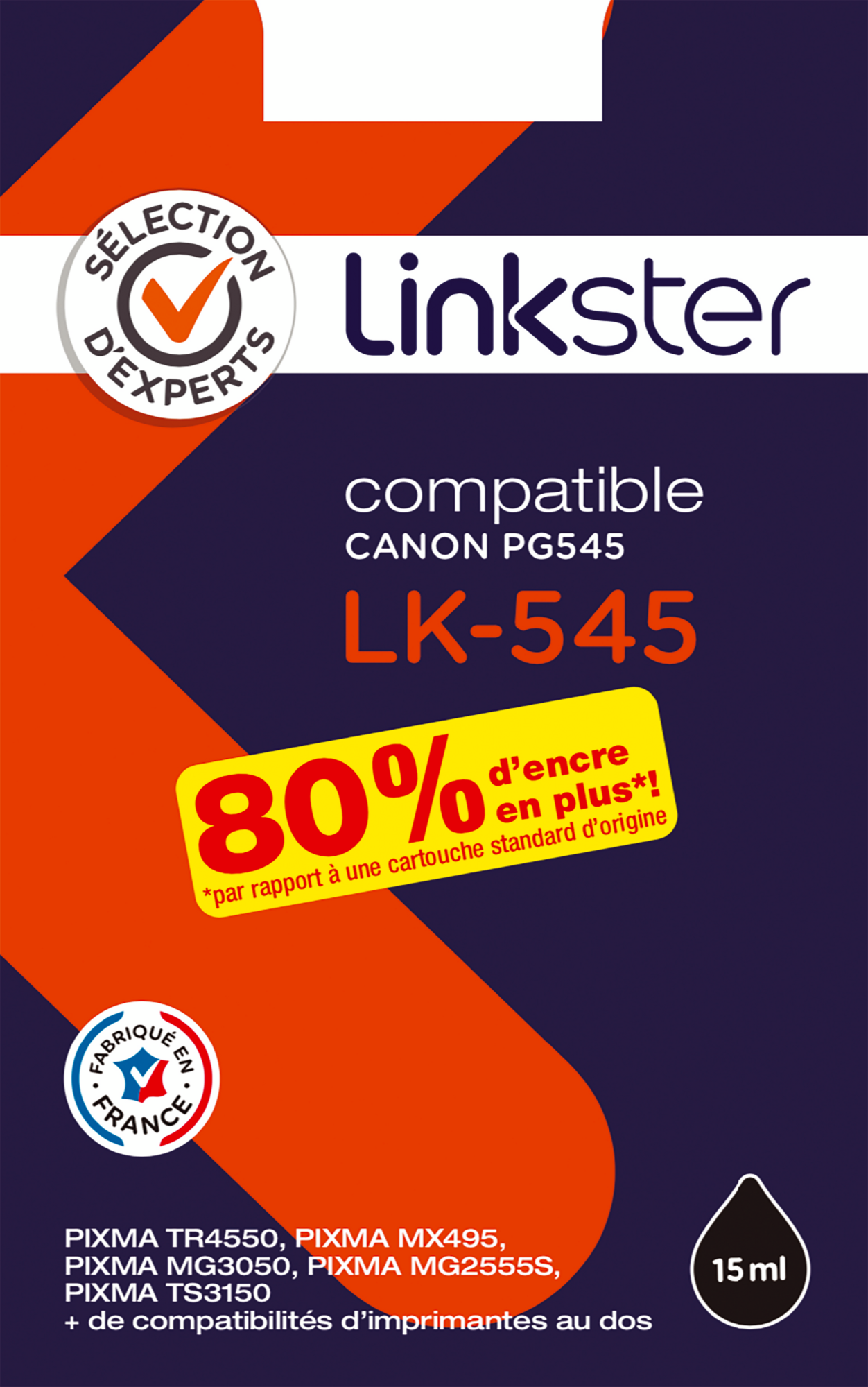  SUR UNE SÉLECTION DE PRODUITS CONSOMMABLES DE LA GAMME LINKSTER code EAN 3601029956490 