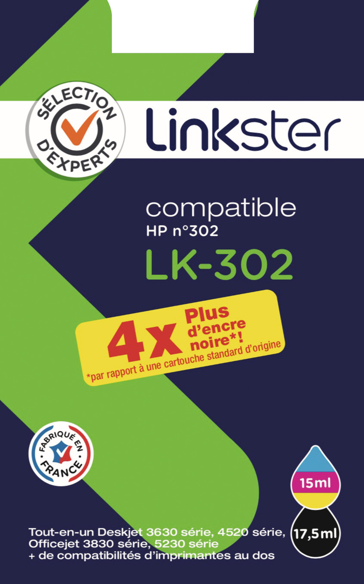 LINKSTER SUR LES PRODUITS PRÉSENTS EN MAGASIN DE LA GAMME CARTOUCHES  code EAN 3601029956537 
