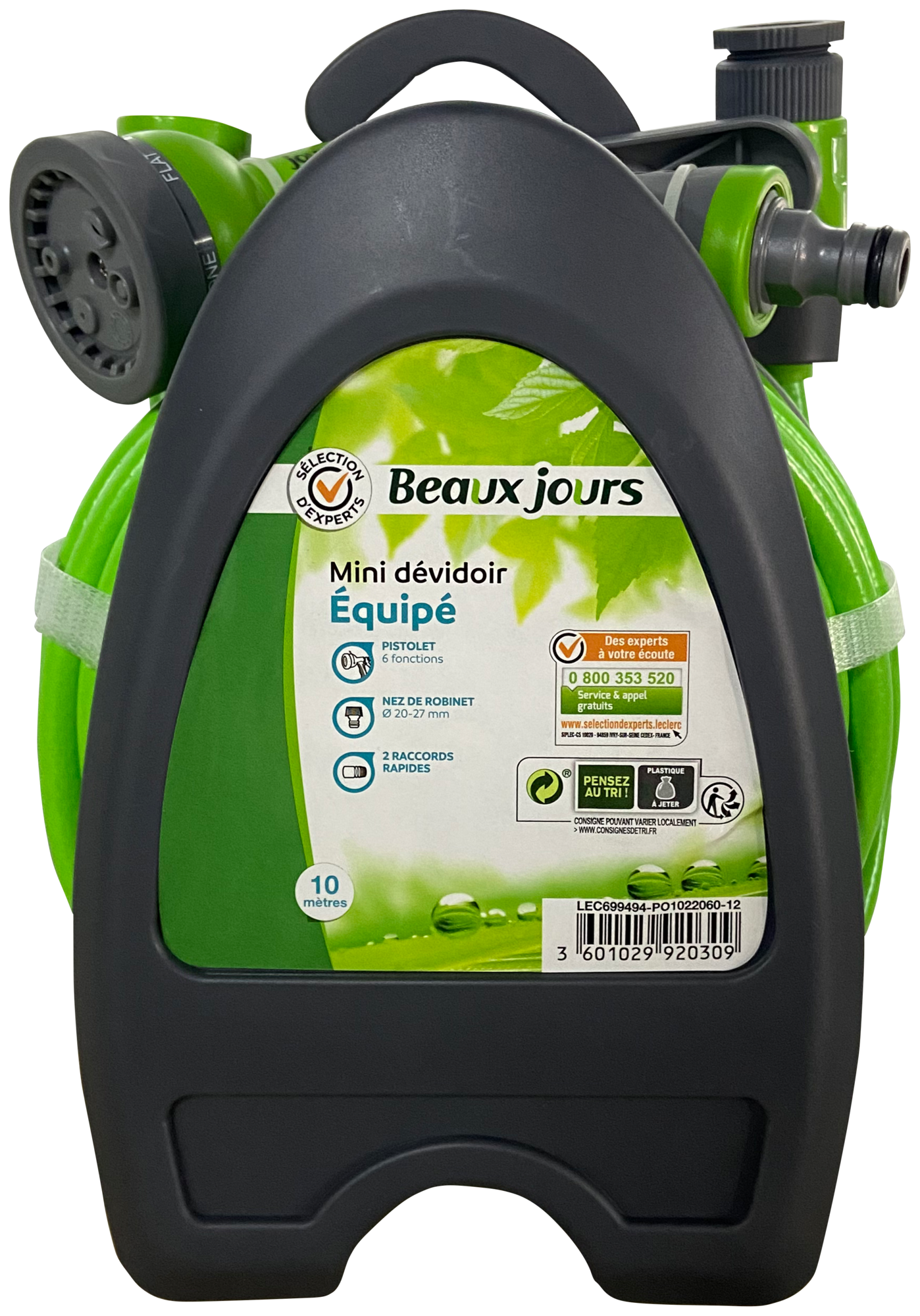 MINI DÉVIDOIR ÉQUIPÉ AVEC TUYAU