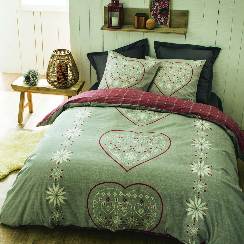 PARURE HOUSSE DE COUETTE 240 X 220 CM + 2 TAIES...