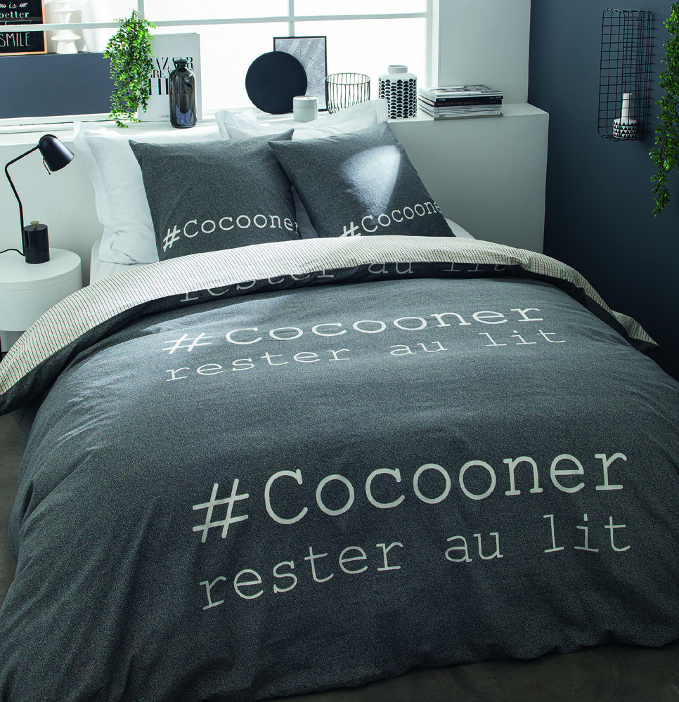 PARURE HOUSSE DE COUETTE 200 X 200 CM + 2 TAIES...