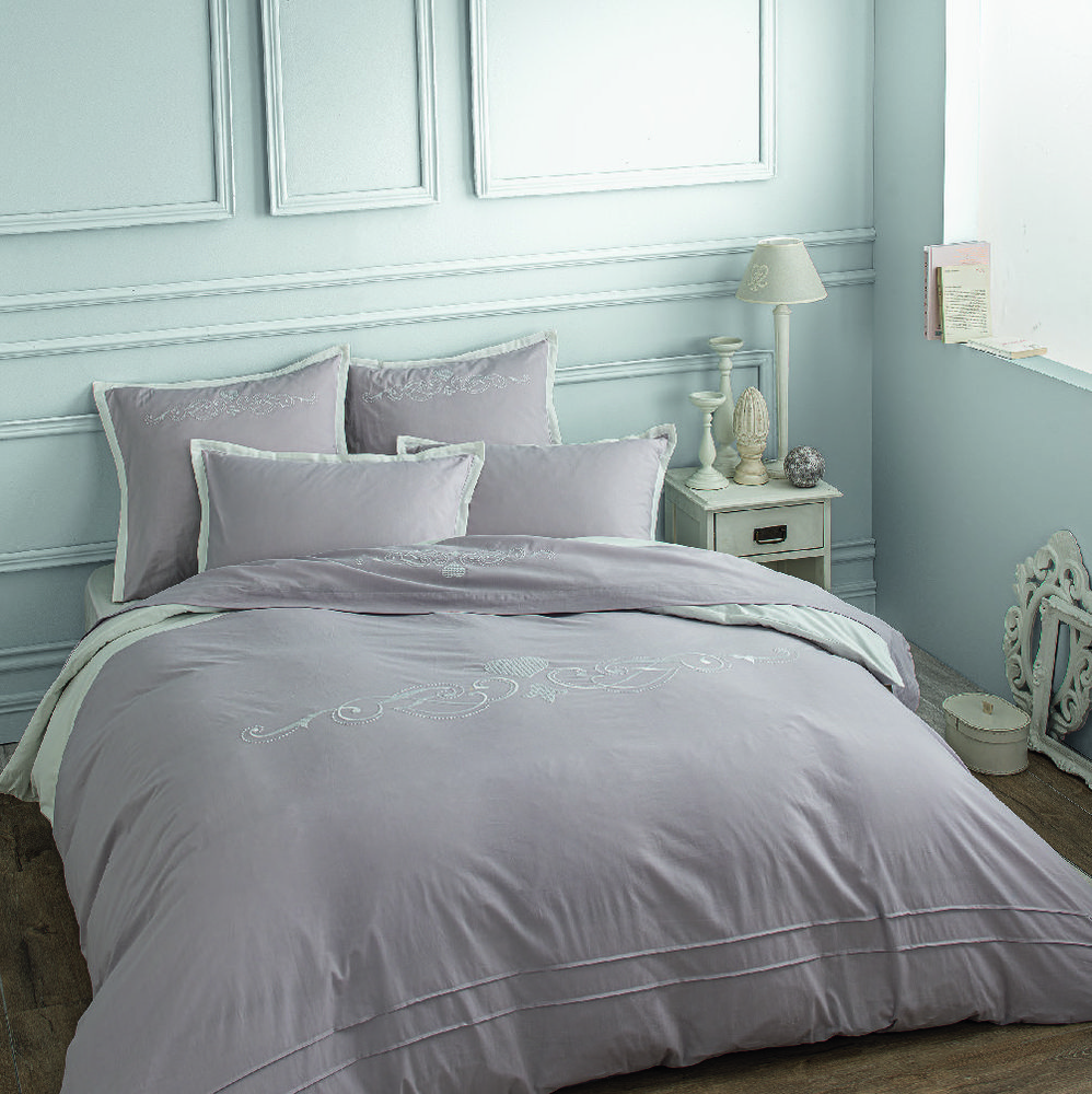 PARURE HOUSSE DE COUETTE 240 X 220CM + 2 TAIES D'OREILLER 63 X 63CM 3601029967441 Tissaiarouge