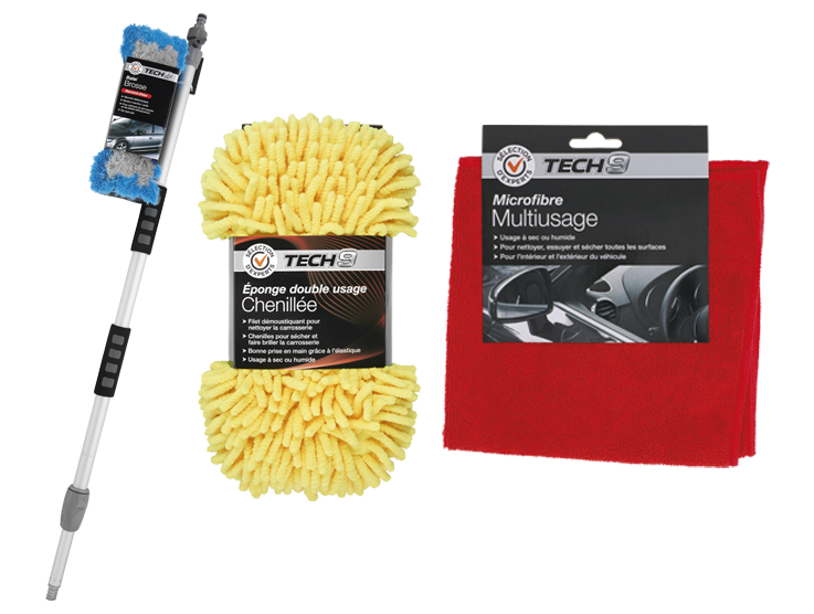 SUR LES PRODUITS PRÉSENTS EN MAGASIN DE LA GAMME D'ACCESSOIRES DE LAVAGE  TECH9 code EAN 3601029969049 