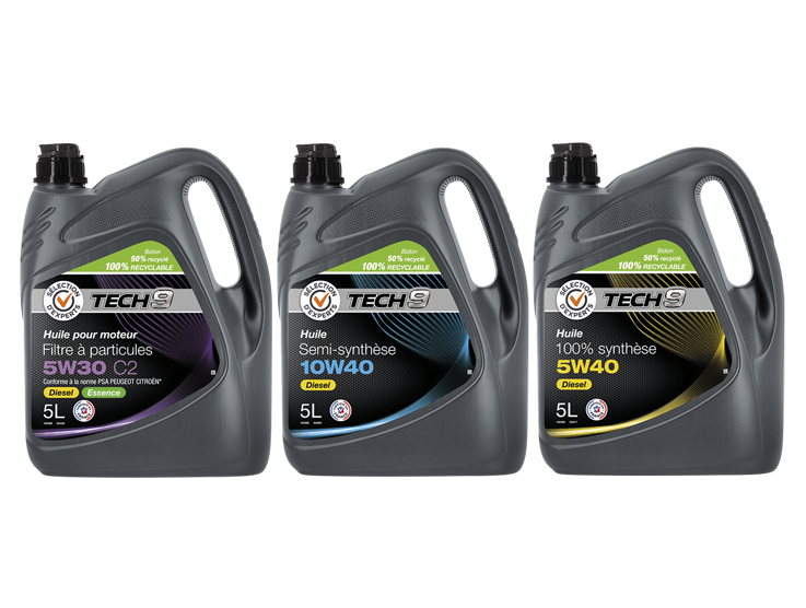 SUR LES PRODUITS PRÉSENTS EN MAGASIN DE LA GAMME D'HUILES AUTO TECH9 (1) code EAN 3601029973800 