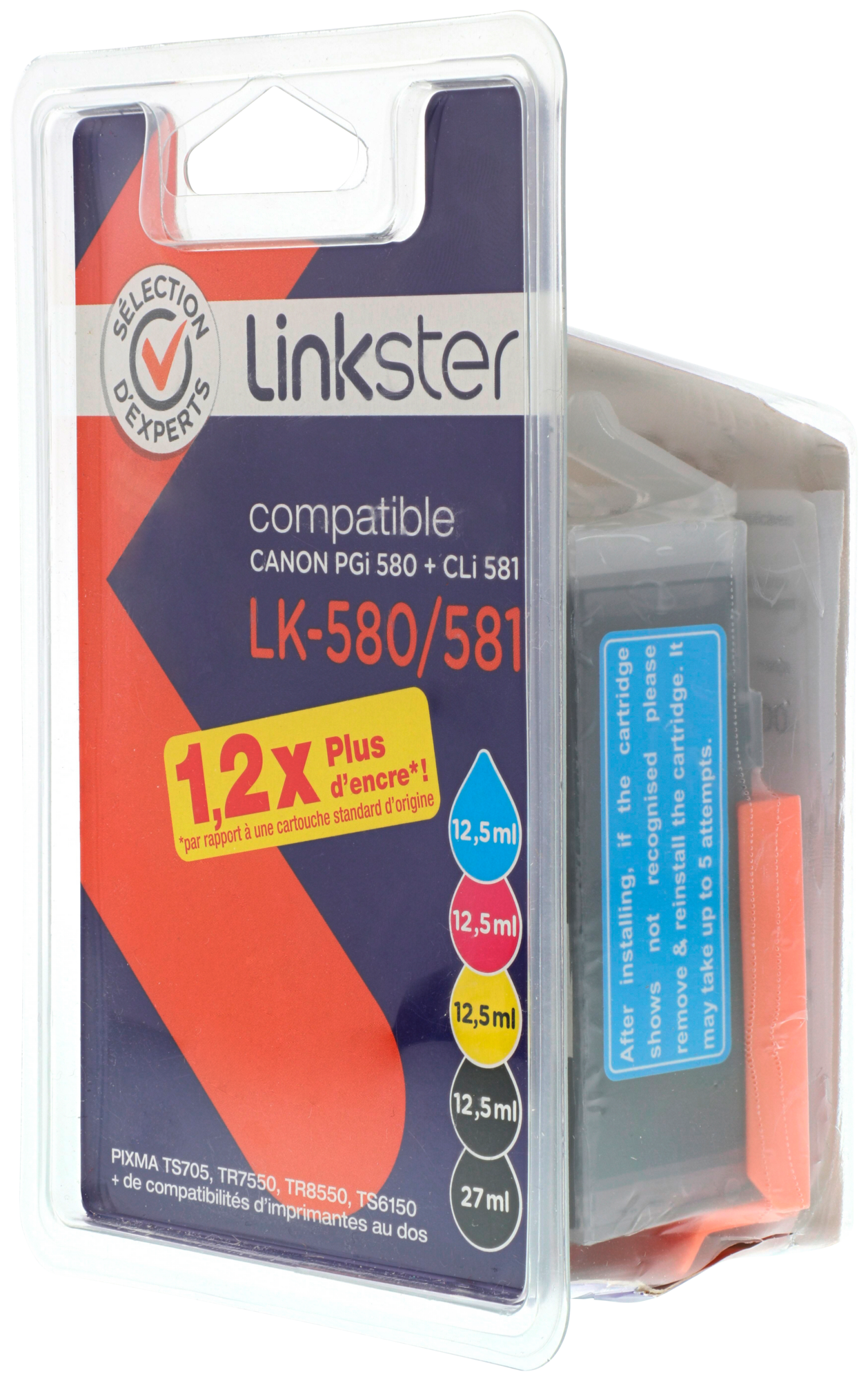 Sur une sélection de cartouches d'encre de la m...