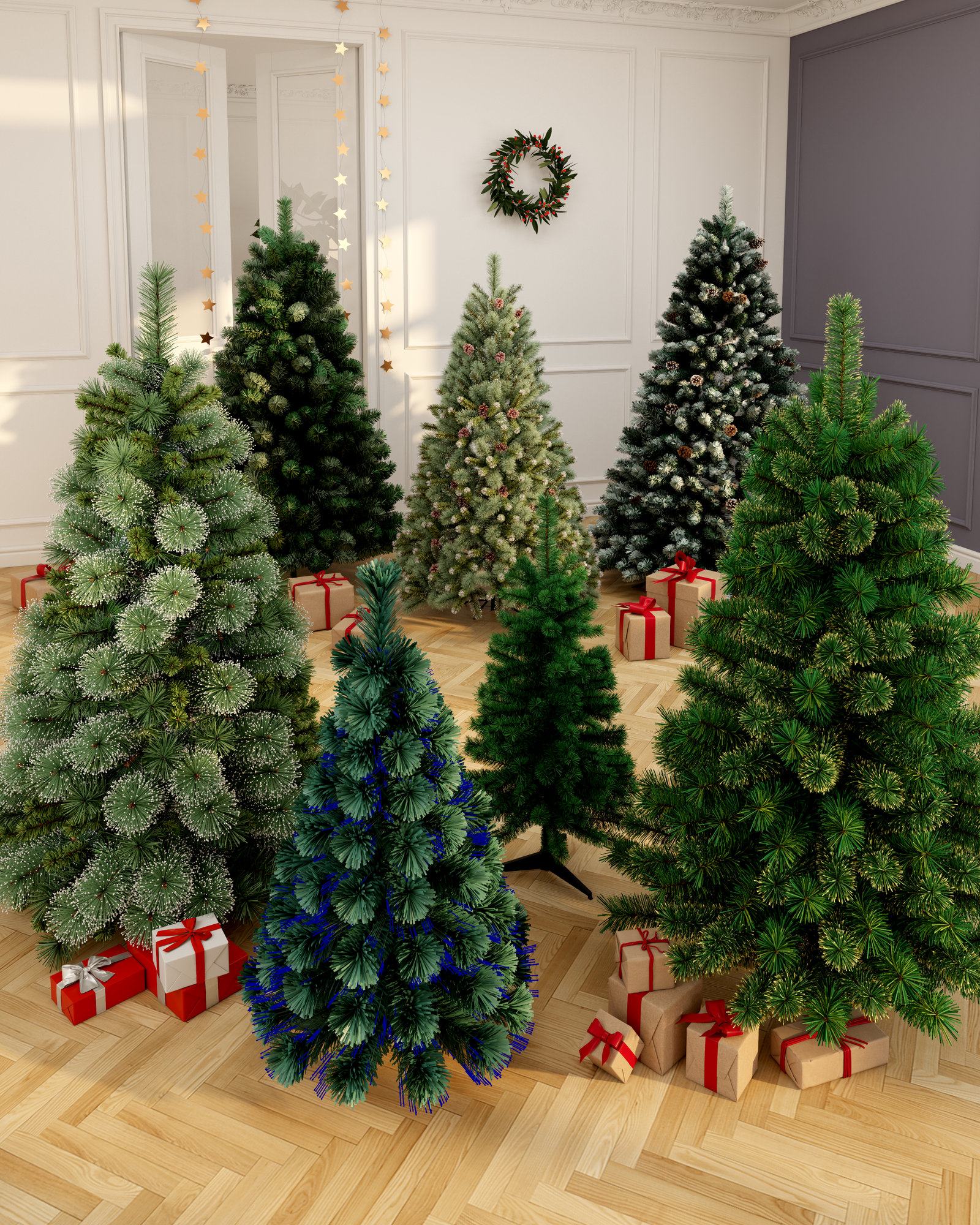 DECOFETES SAPIN 90 CM BASIC 120 BRINS code EAN 3603312924452 
