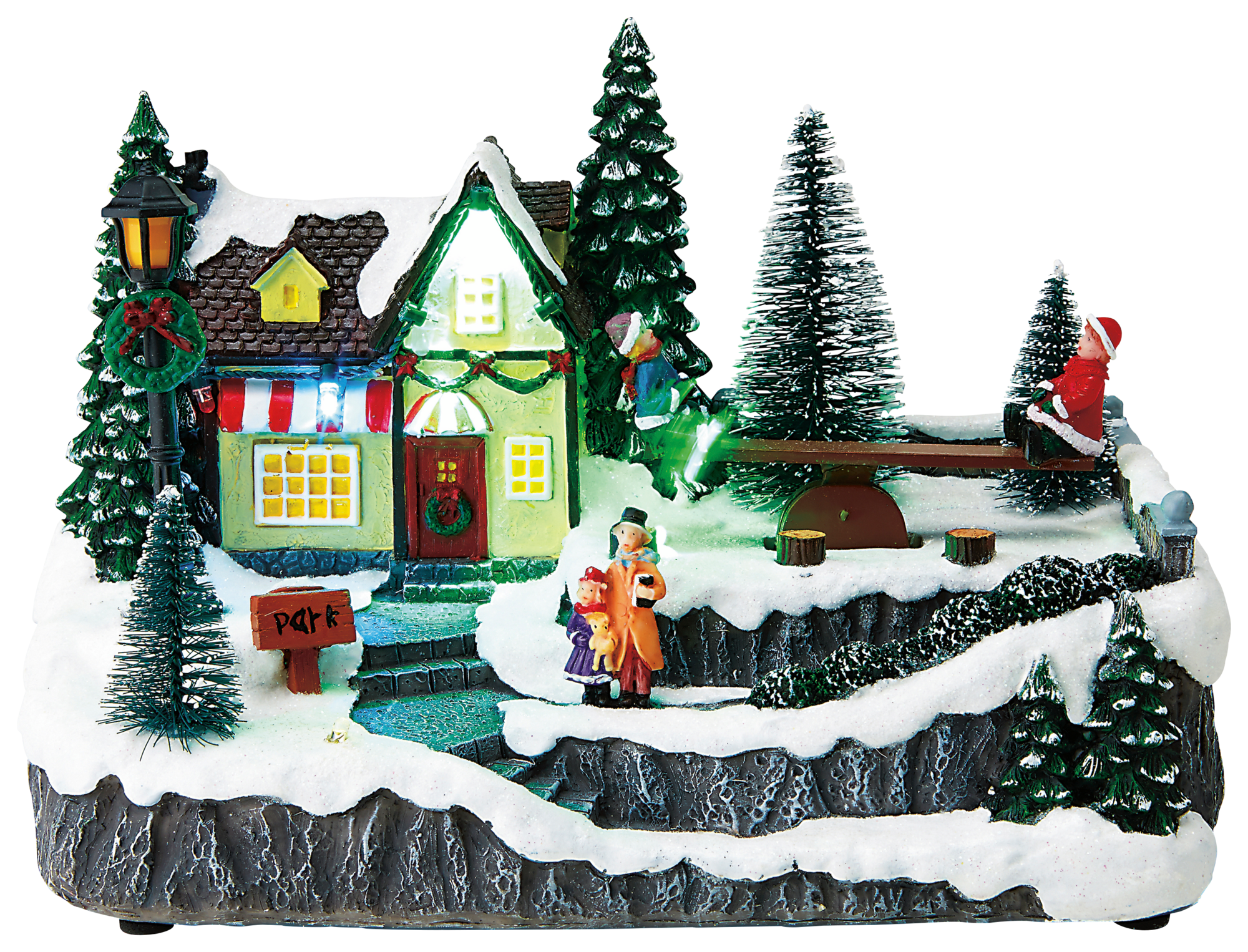 VILLAGE LUMINEUX ET MUSICAL BALANCOIRE