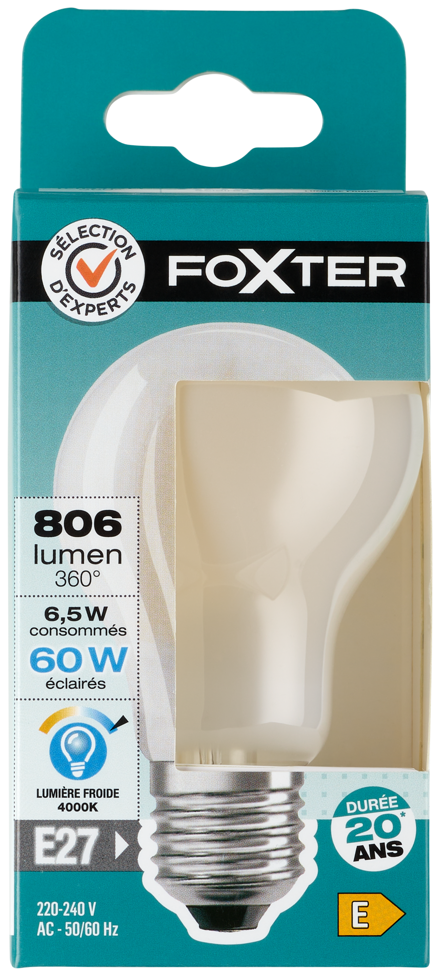 FOXTER AMPOULE LED STANDARD "FOXTER" code EAN 3603313157224 