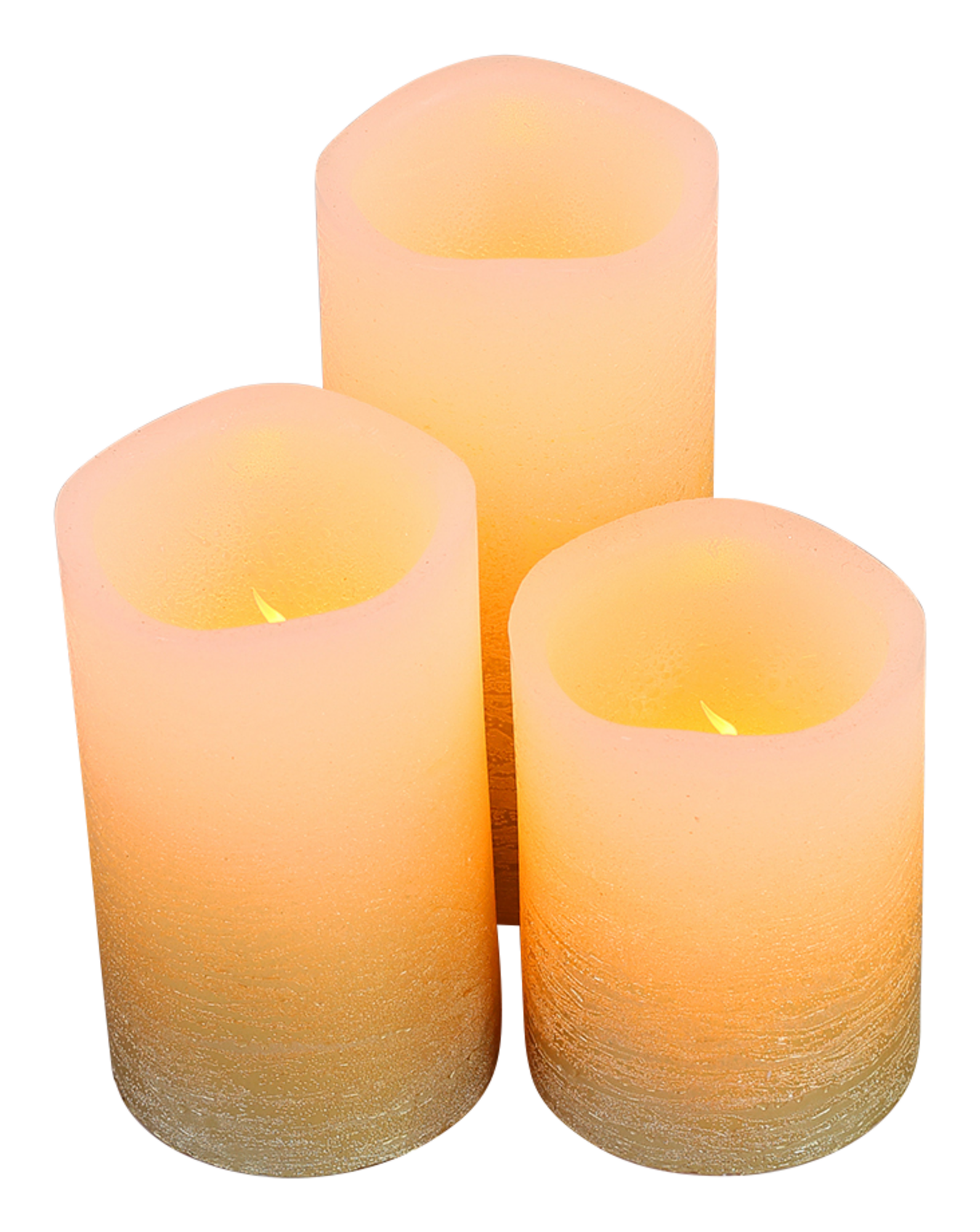 LOT DE 3 BOUGIES LED