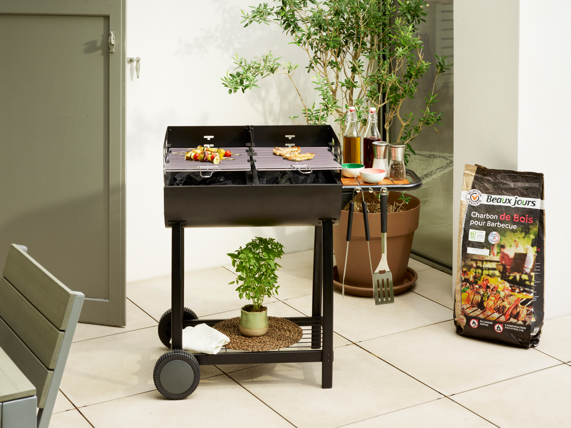  BARBECUE 2 ESPACES "BEAUX JOURS" code EAN 3603313232440 