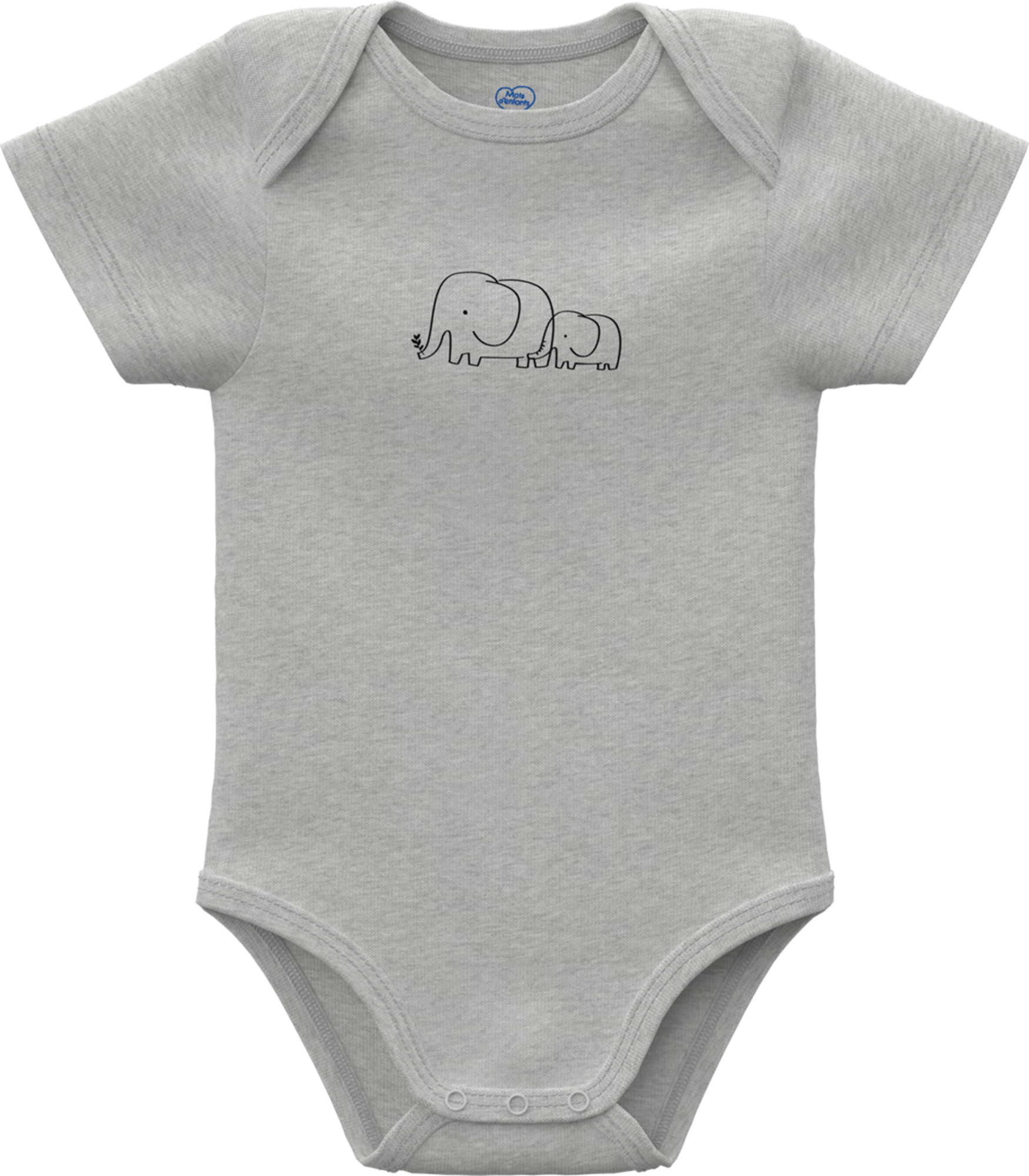 LOT DE 4 BODIES MANCHES COURTES BEBE