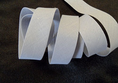 Biais Uni Gris 20 Mm (X 2 Mètres)