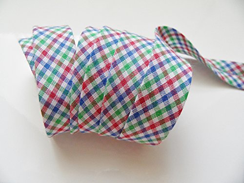 Biais Liberty A Carreaux Motif Vichy 20 Mm (X 2...